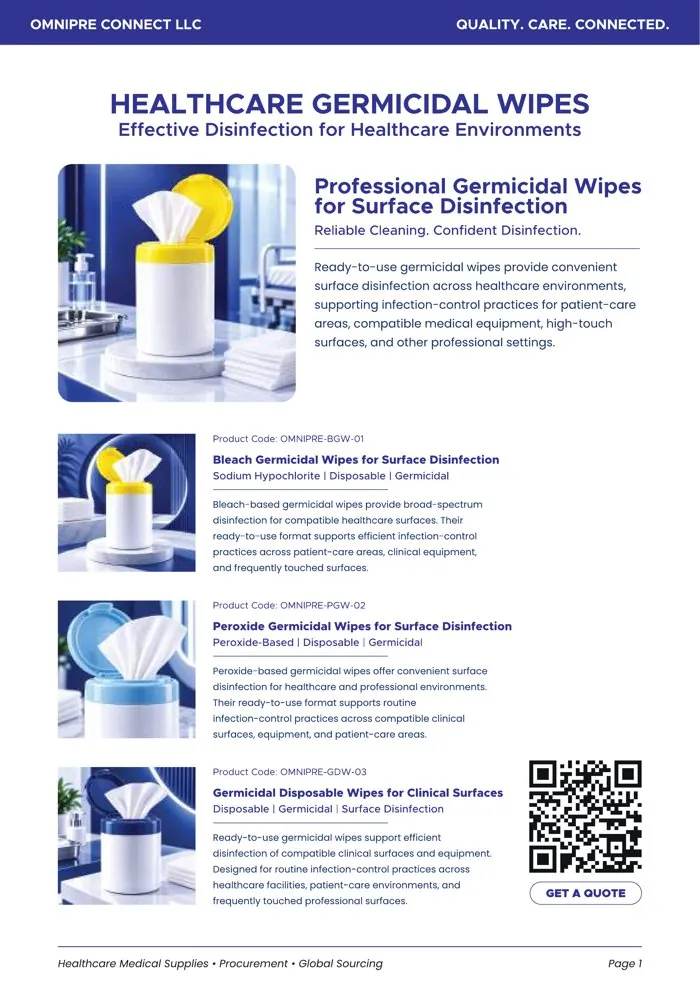 Wipes & Disinfectants catalog cover